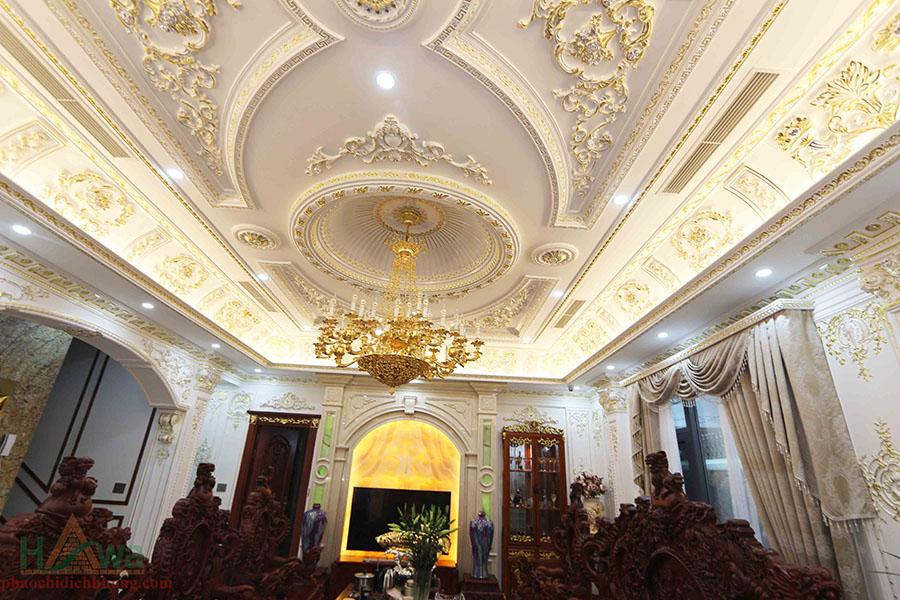 Nhà thầu thi công phào chỉ nhũ vàng ở Bình Dương tốt nhất