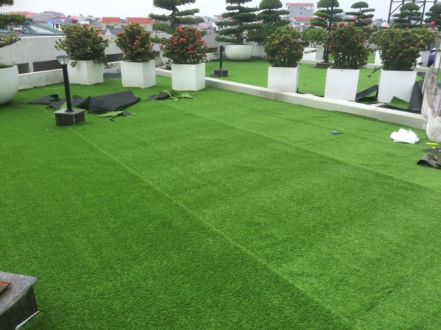 S-Home - Đơn vị thi công thảm cỏ nhân tạo ở Bàu Bàng Bình Dương