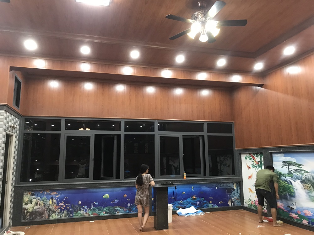 thi công tấm ốp tường trọn gói