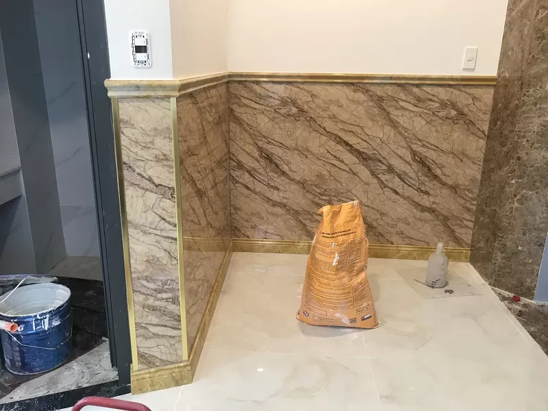 Thi công tấm ốp PVC vân đá tại Bình Dương cùng S-Home